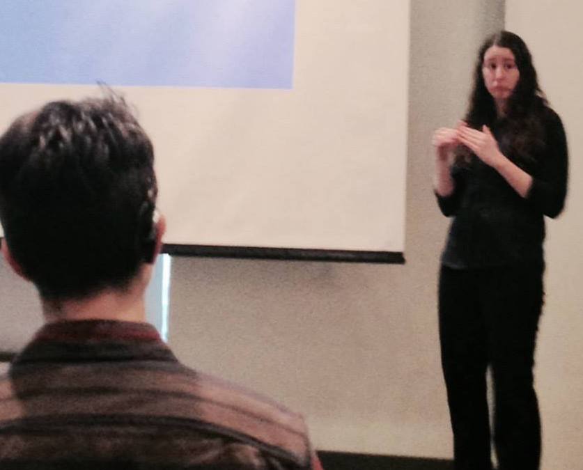 Gloria Wink Presenting Survey Results