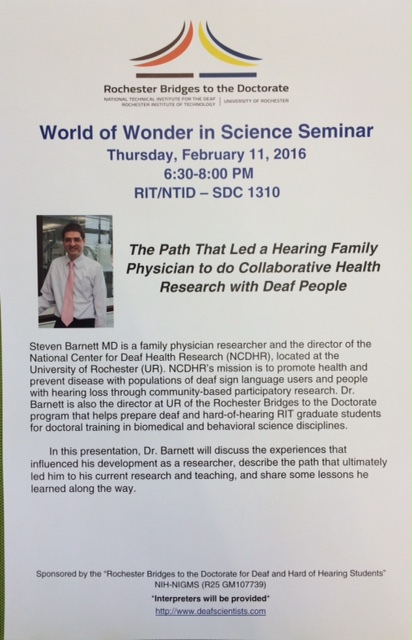 WoW Seminar February 11, 6:30-8:00pm